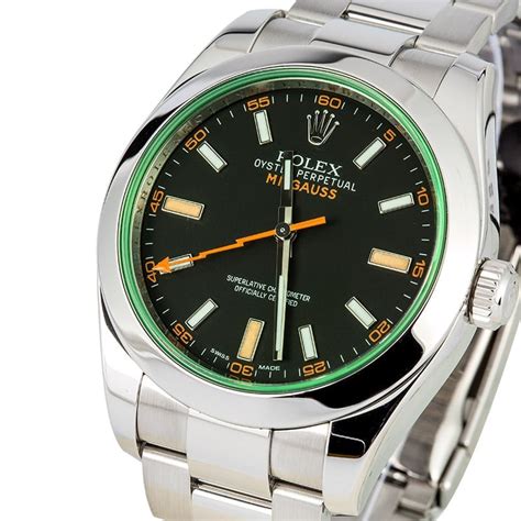 rolex milgauss green sapphire crystal